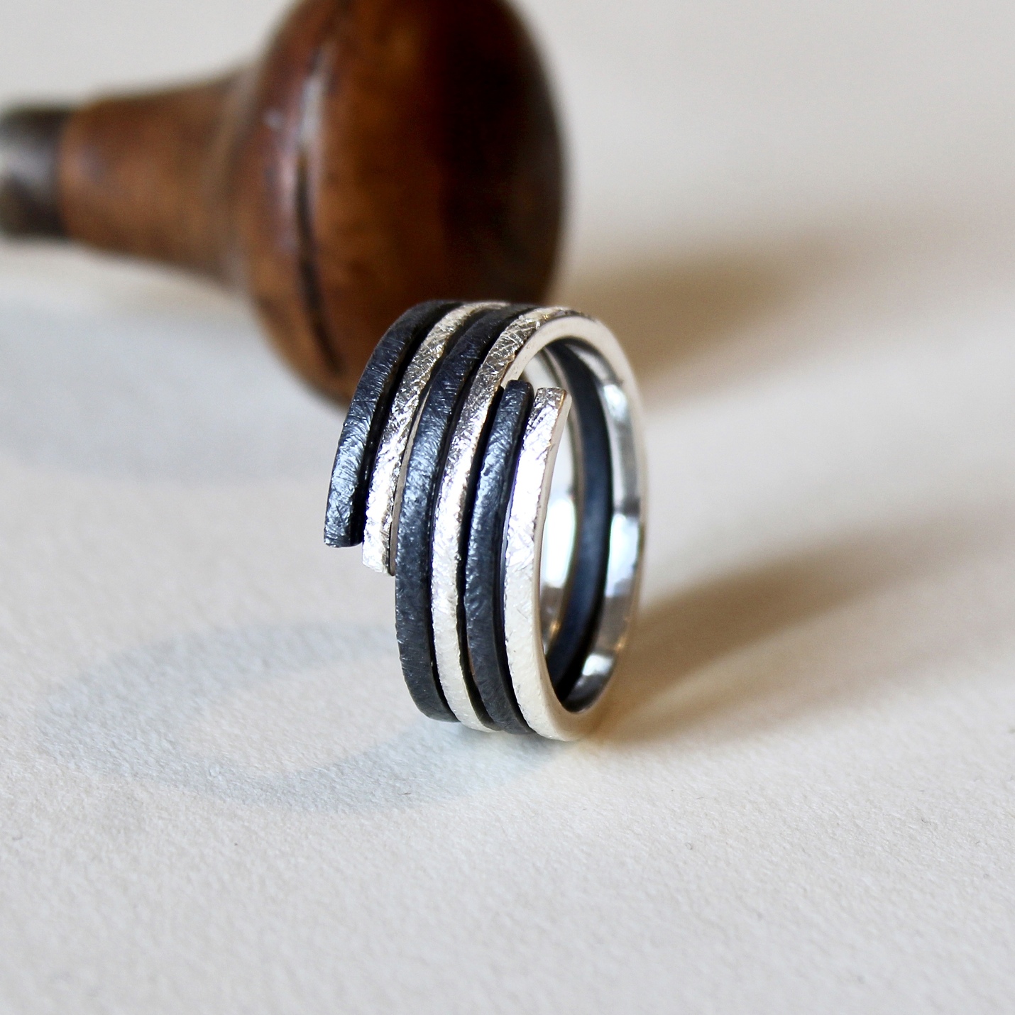 anillo plata artesano