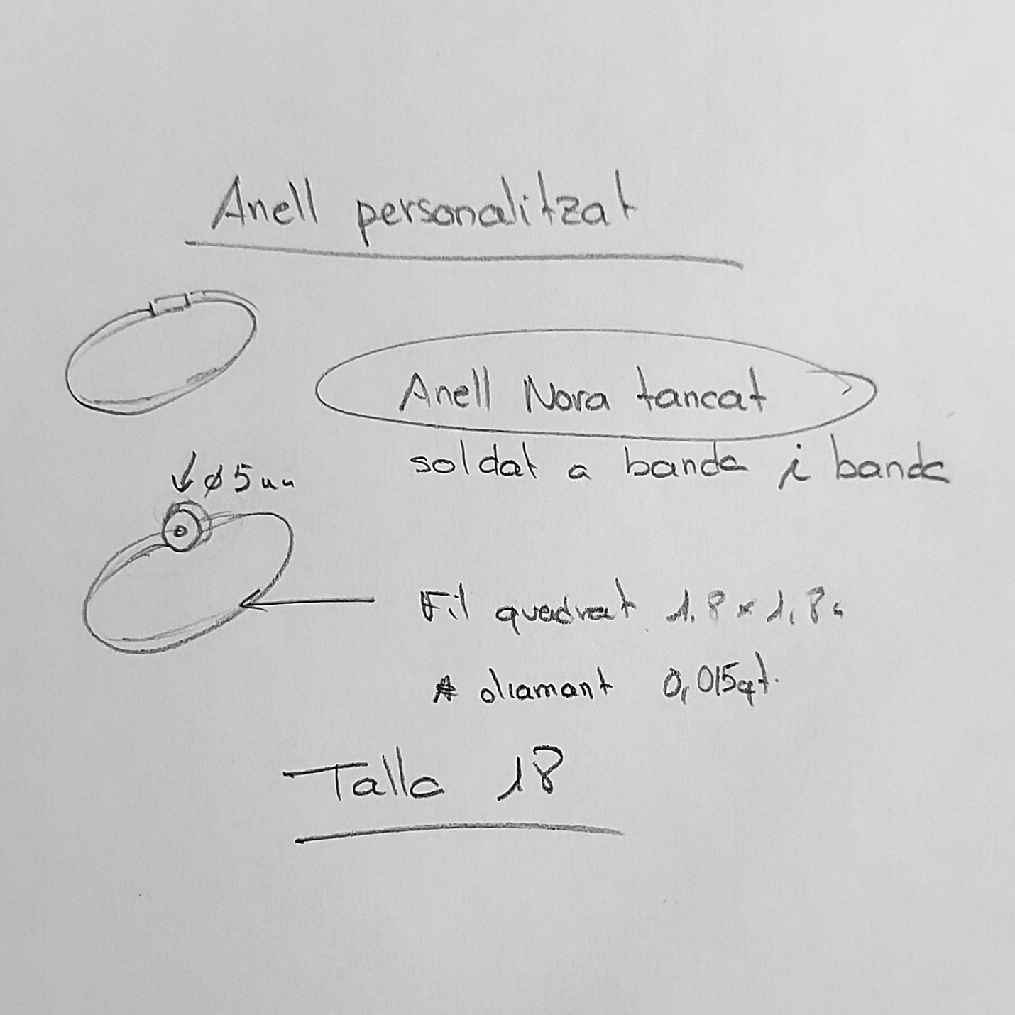 anillo personalizado joyas artesana