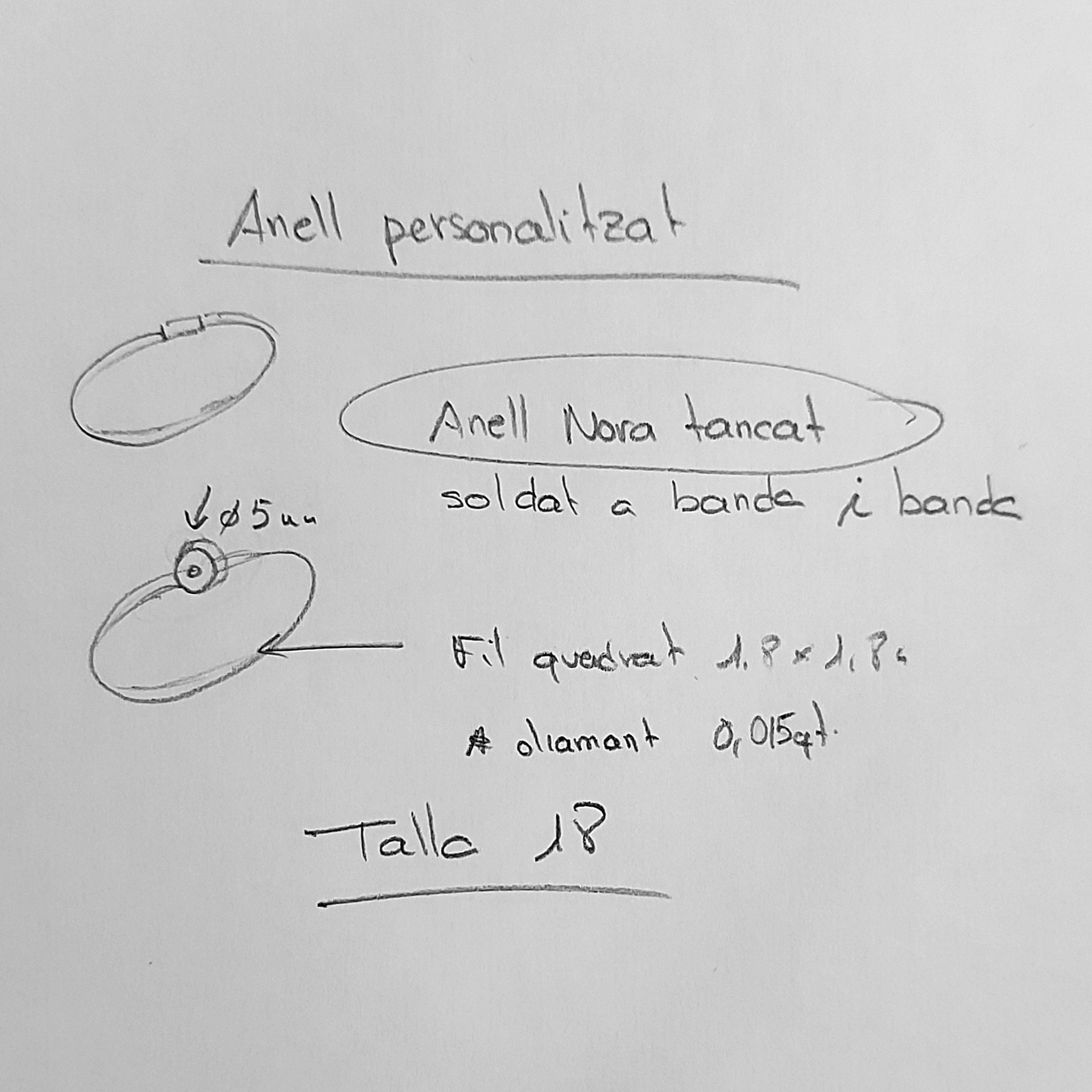 anillo personalizado joyas artesana