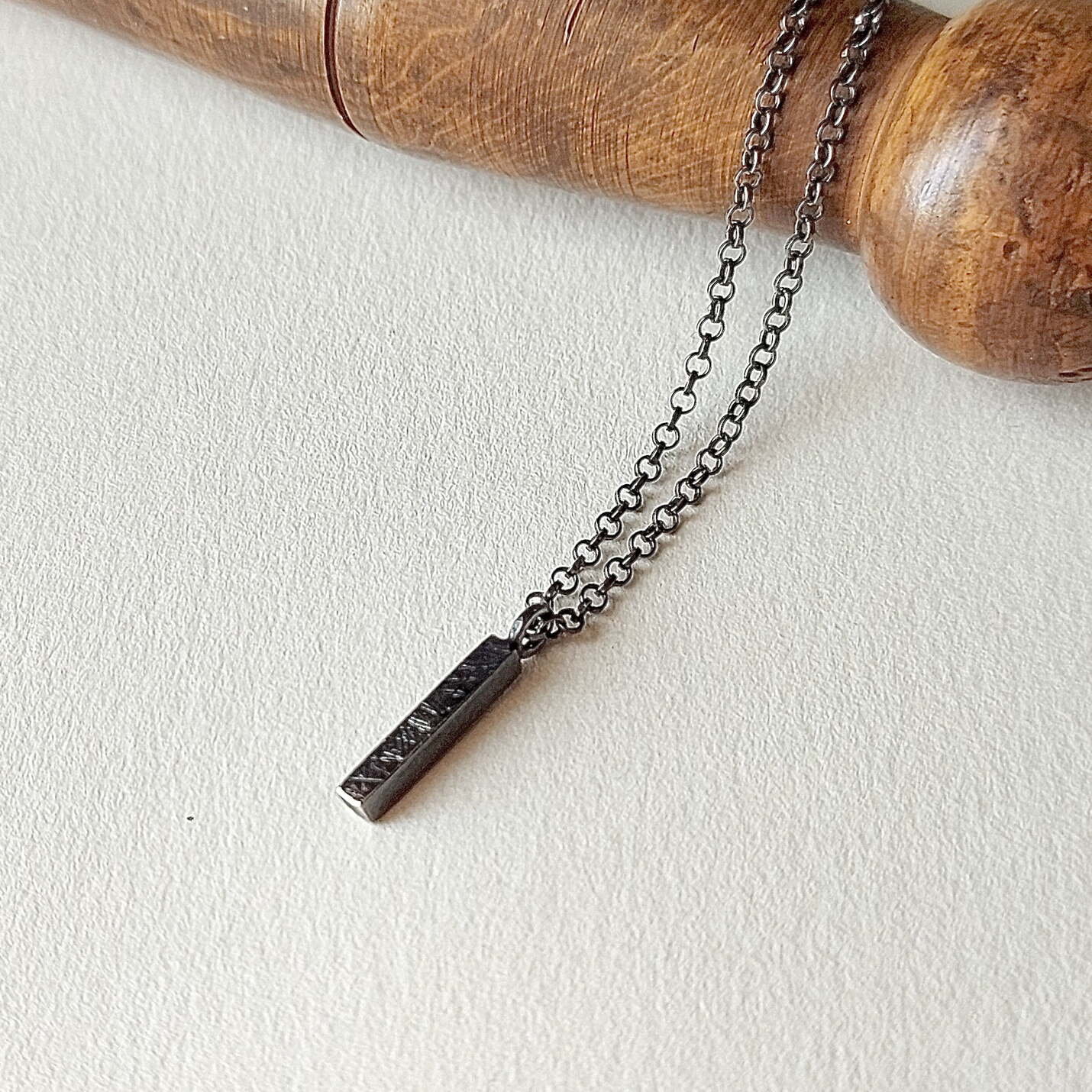 Colgante Rusk BLACK Plata