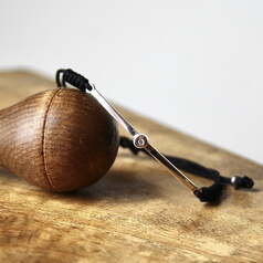 Joyas hechas a mano Pulsera Àneu Diamante y Plata