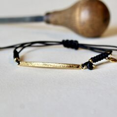 Pulsera Mia grande Plata con baño de oro y Espinela