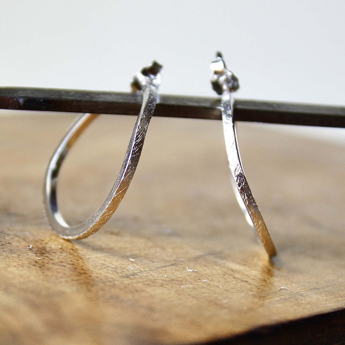 pendientes aro de plata artesanos