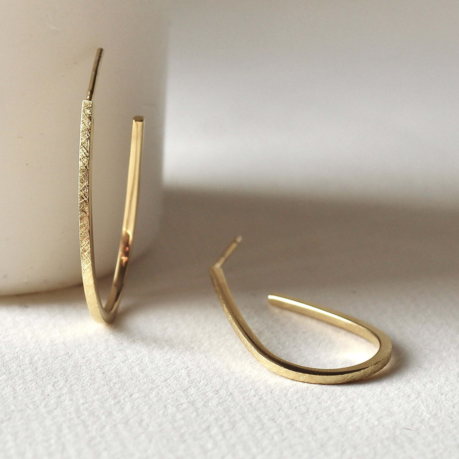 Joyas artesanales Pendientes Aixa en Plata con Baño de Oro