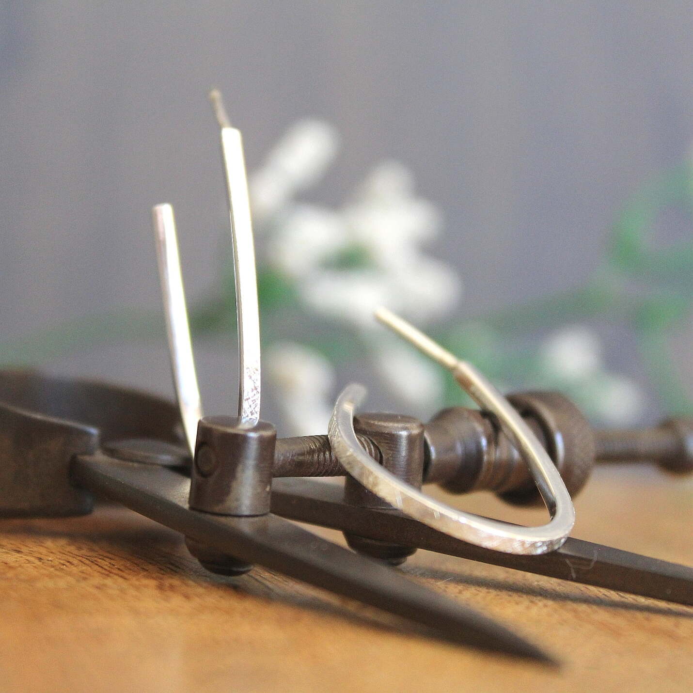 Joyas artesanales Pendientes Aixa Plata