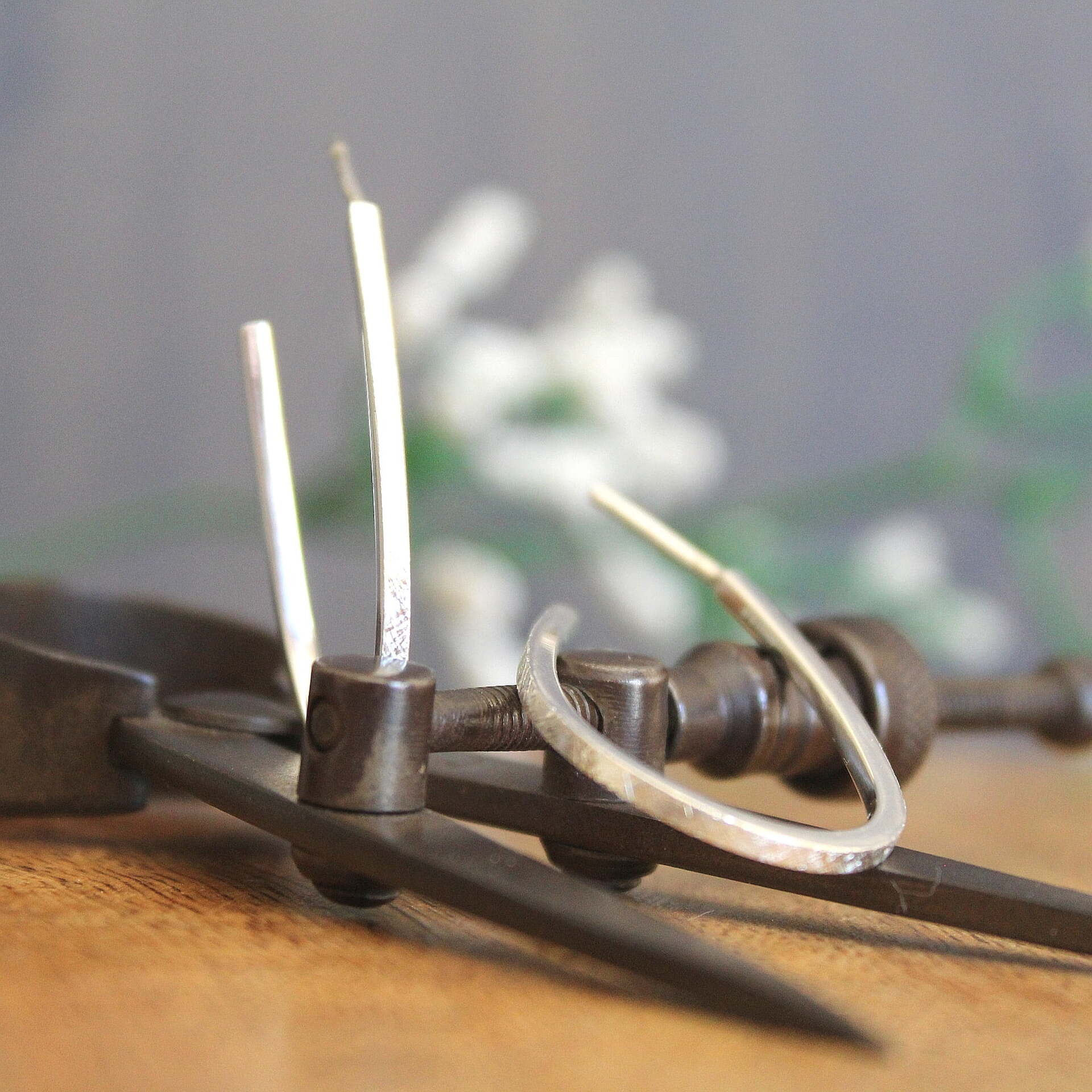 Joyas artesanales Pendientes Aixa Plata