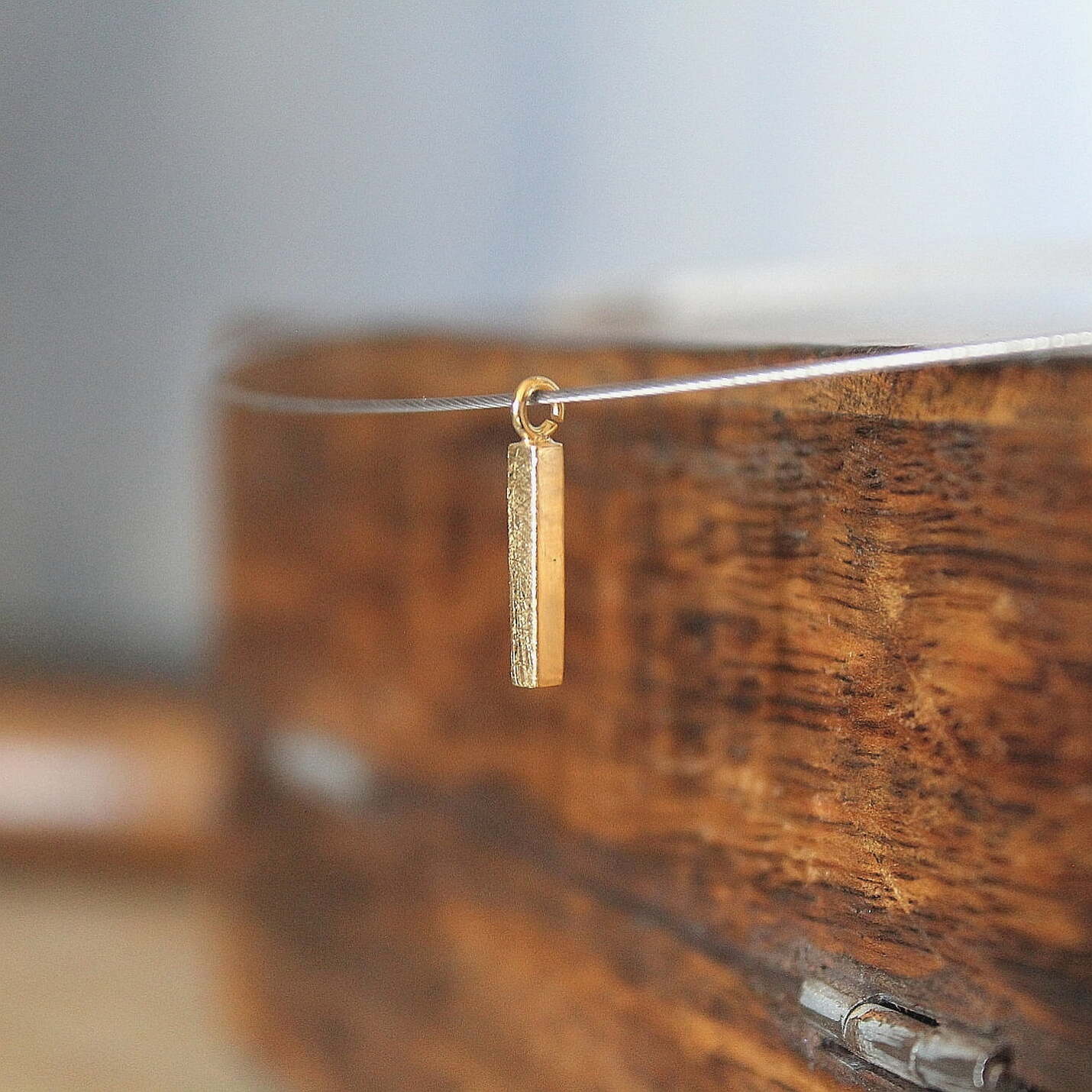 Joyas hechas a mano Colgante Rusk Pequeño Plata con Baño de Oro