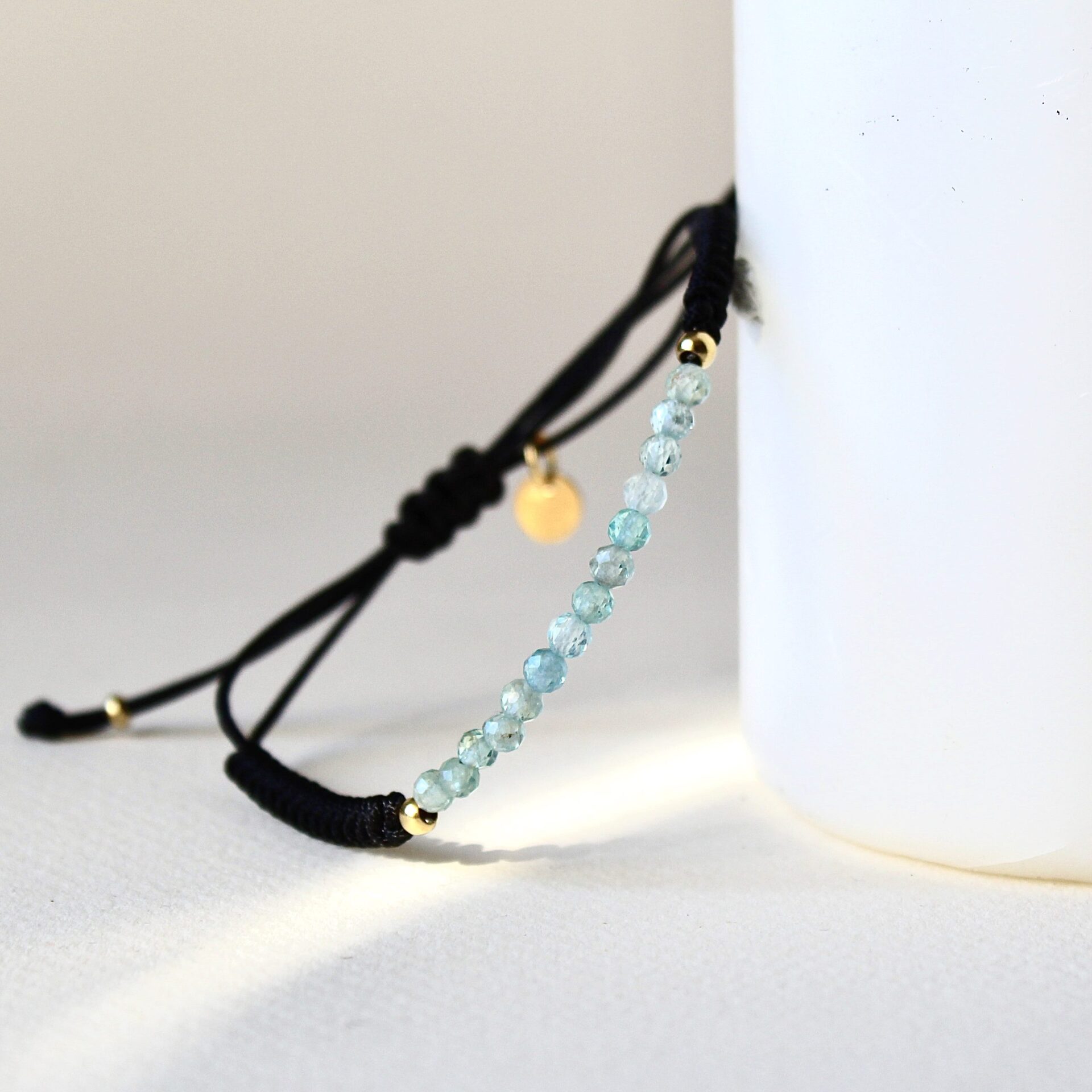 Joyas artesanales Pulsera Martina Topacio en Plata con Baño de Oro