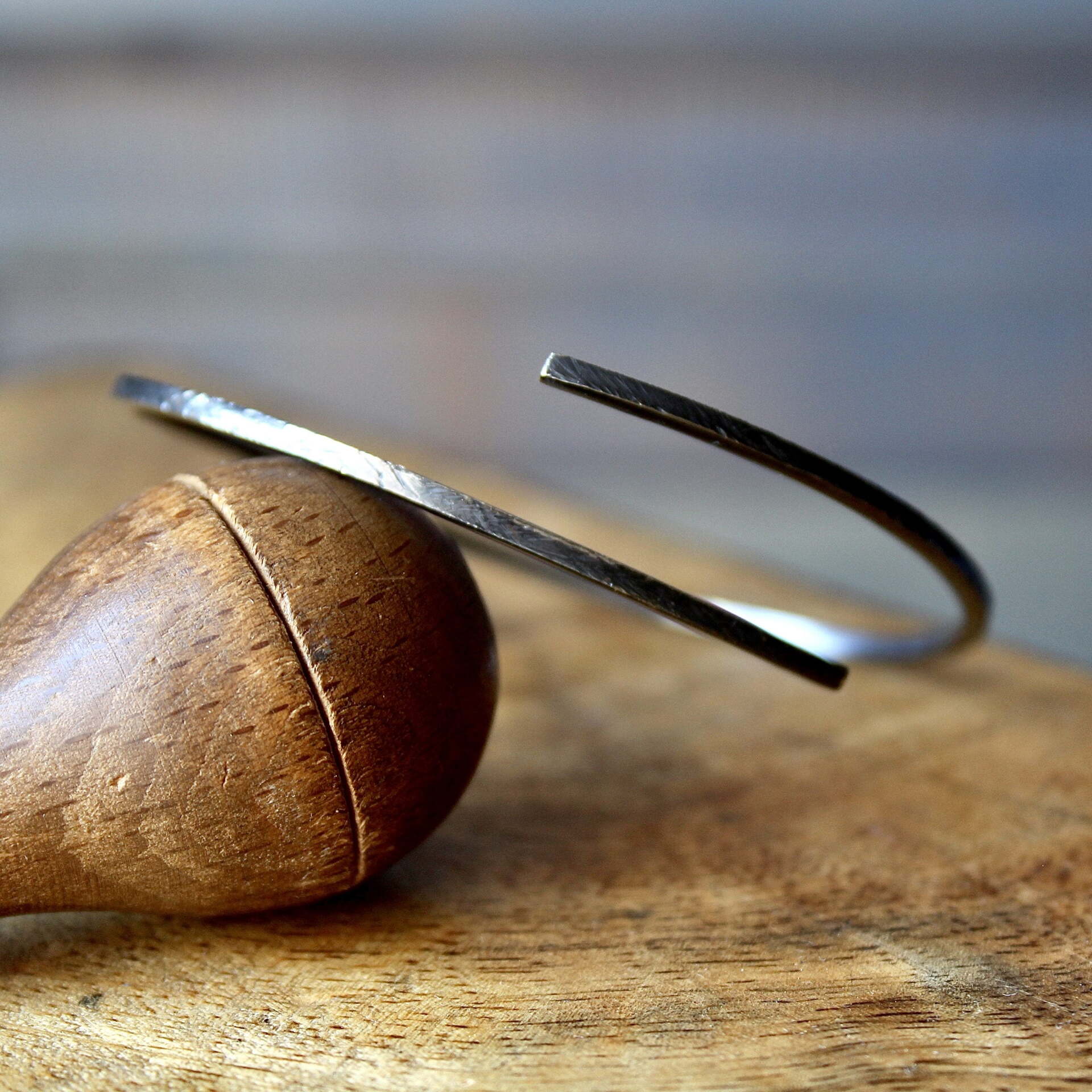 Joyas artesanales Pulsera Aixa BLACK Plata