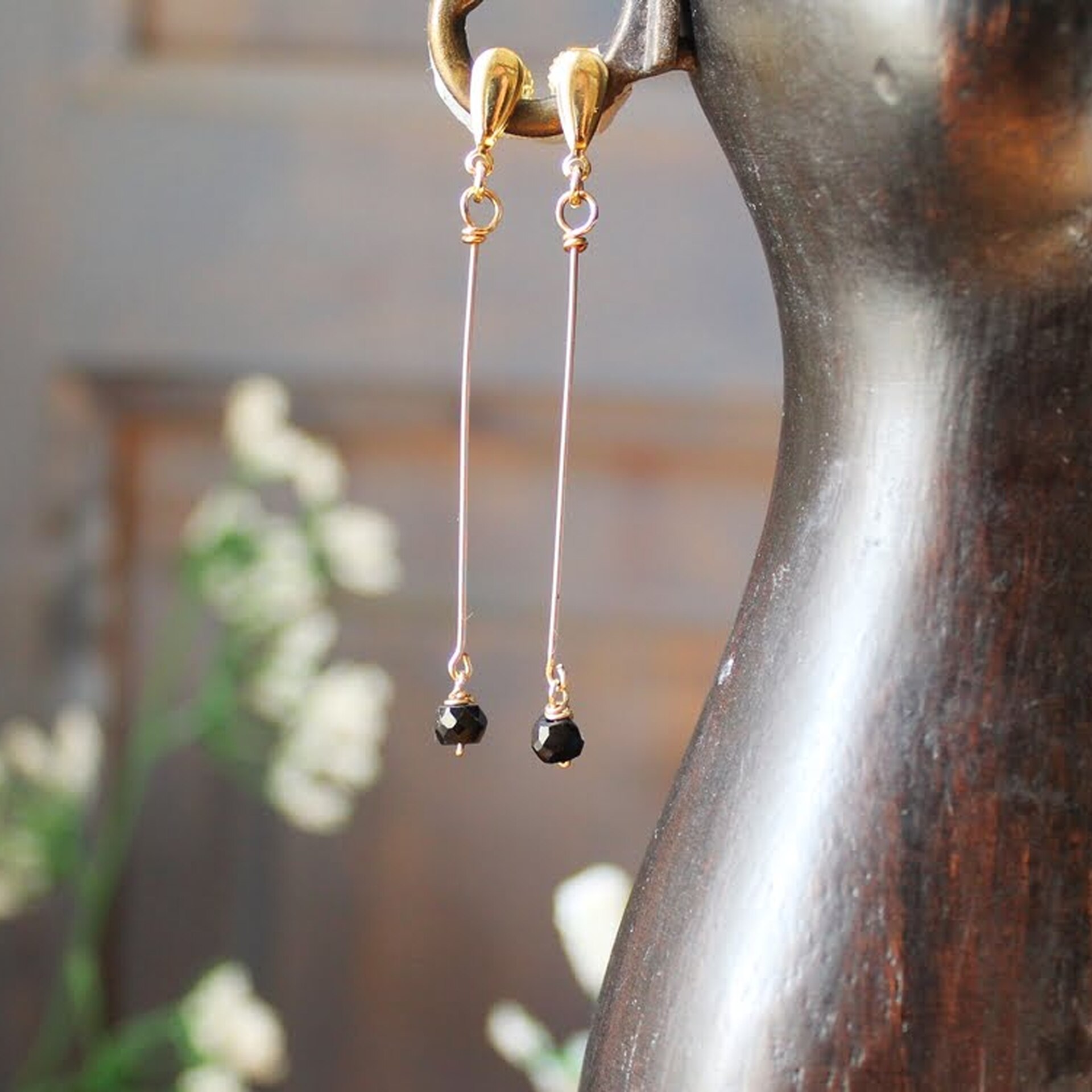 Pendientes Monique en Plata con baño de Oro