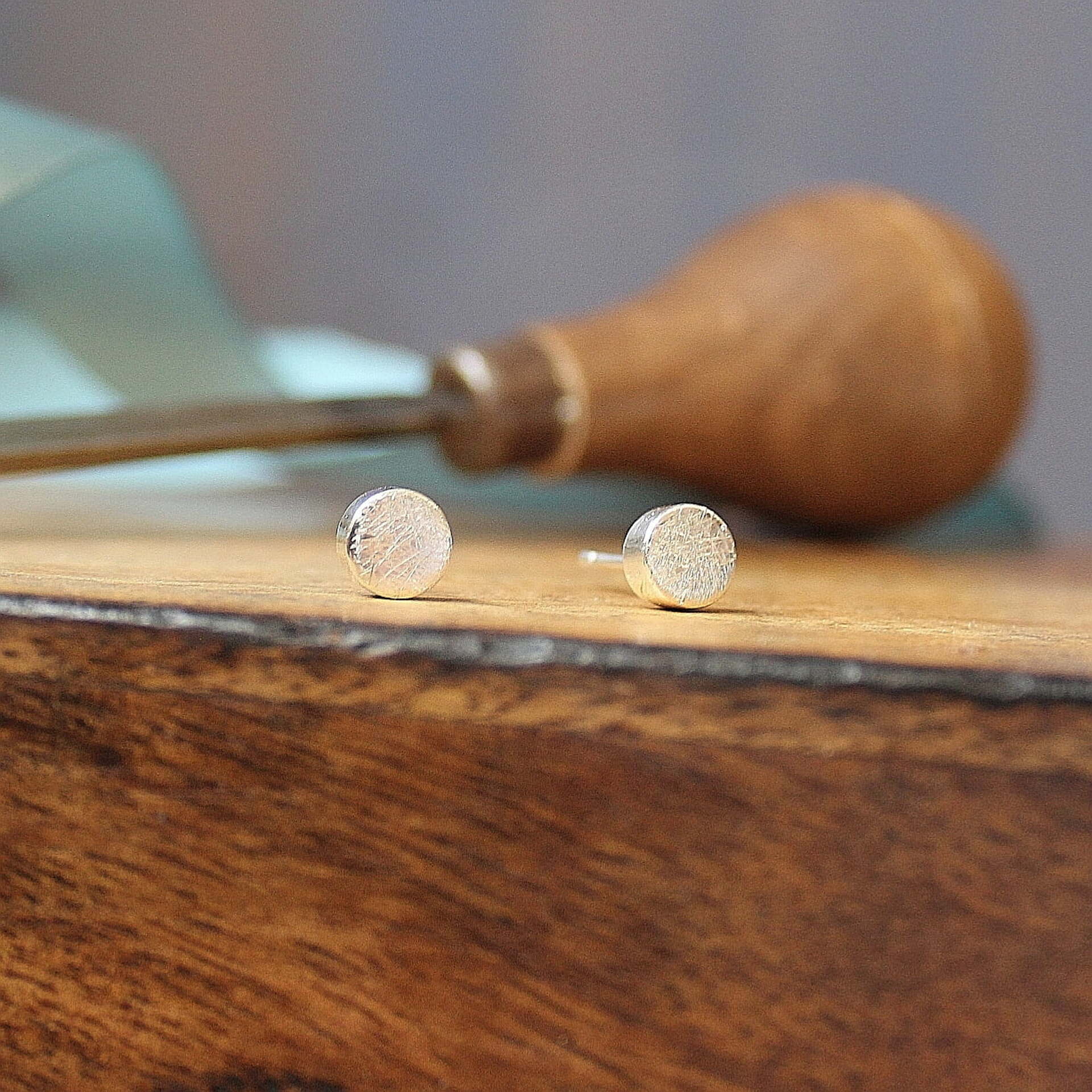 Joyas hechas a mano Pendientes Sansa Plata