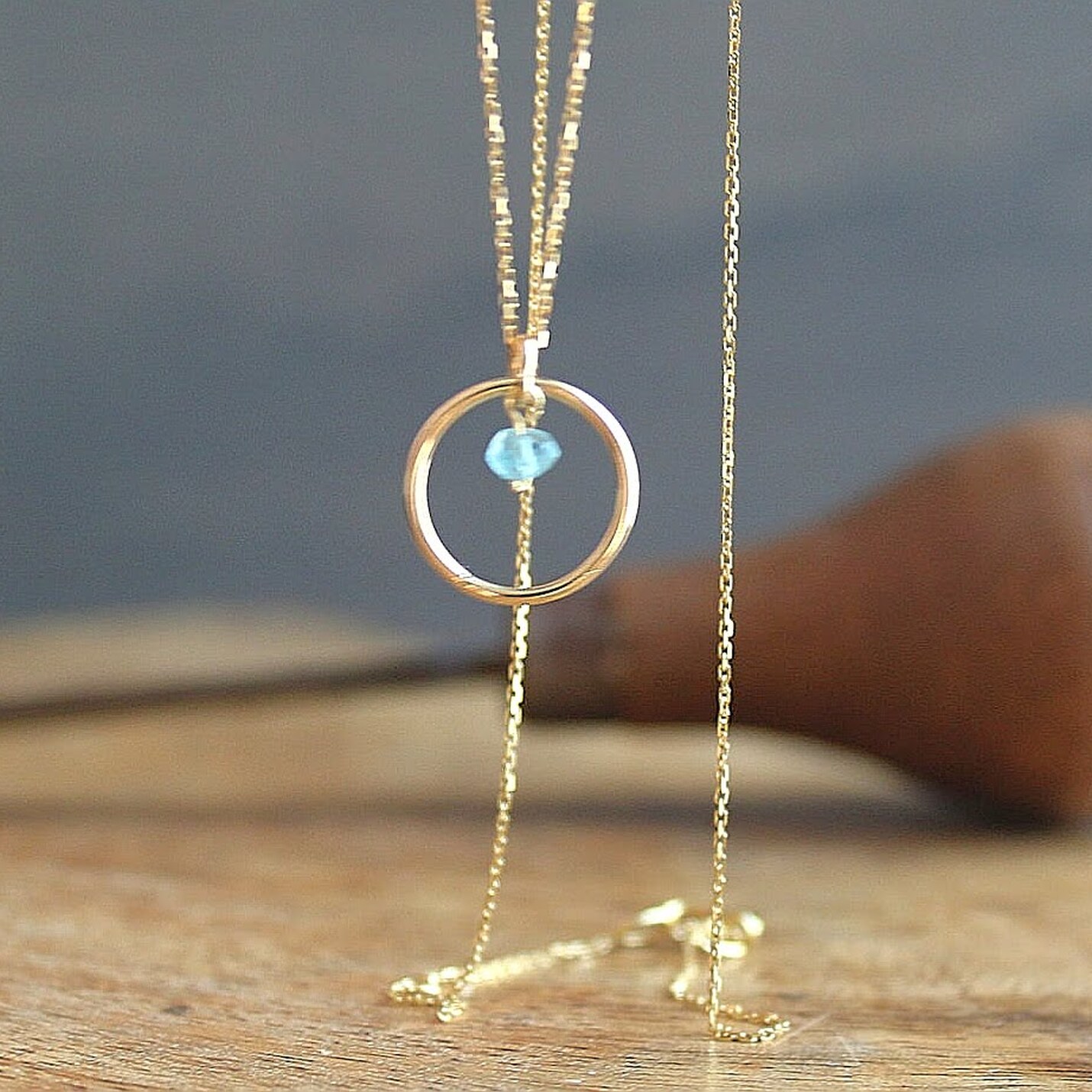 Colgante Circum Aguamarina