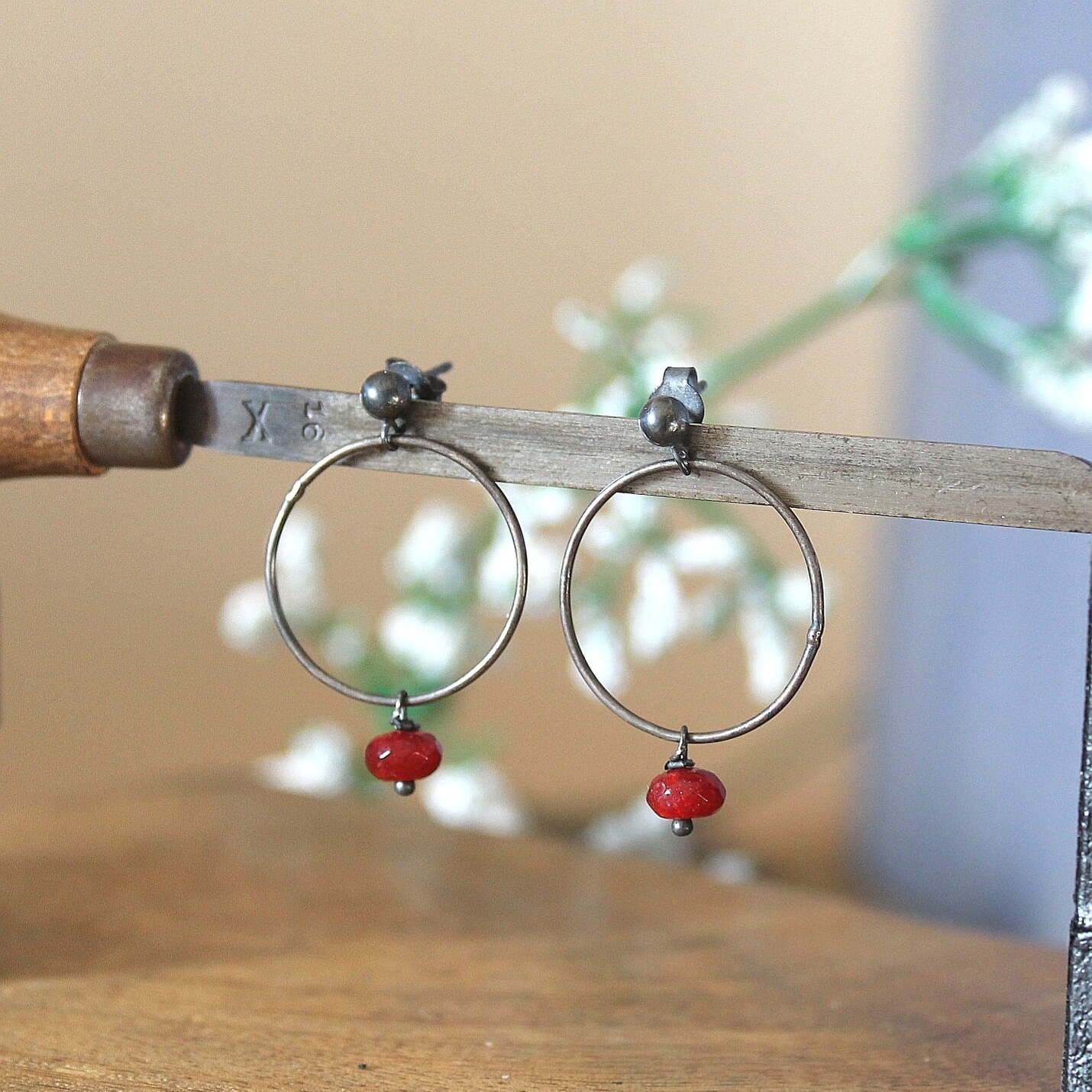 Pendientes Asia Plata