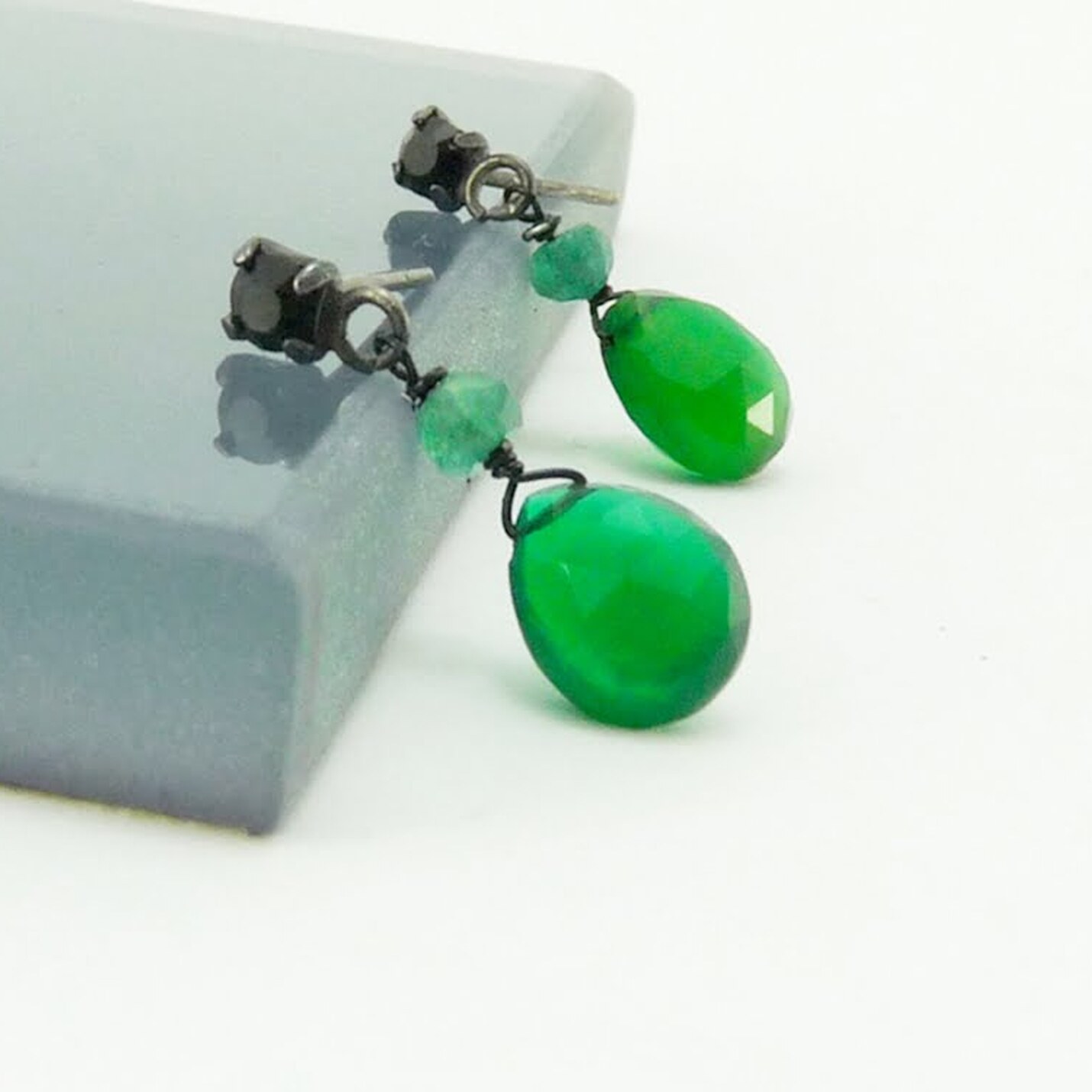 Pendiente Leia Ónix