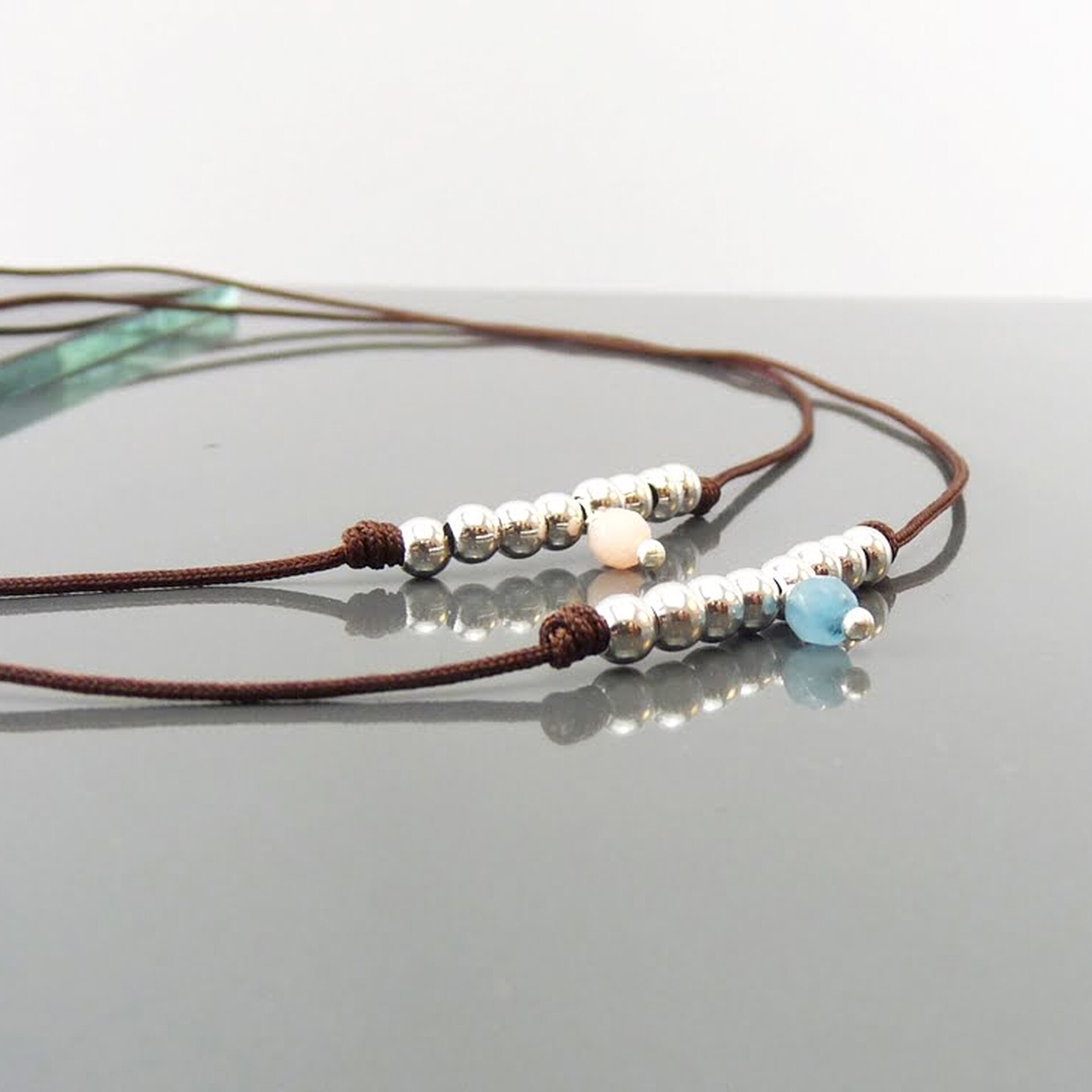 Gargantilla Bianca Plata con baño de Oro