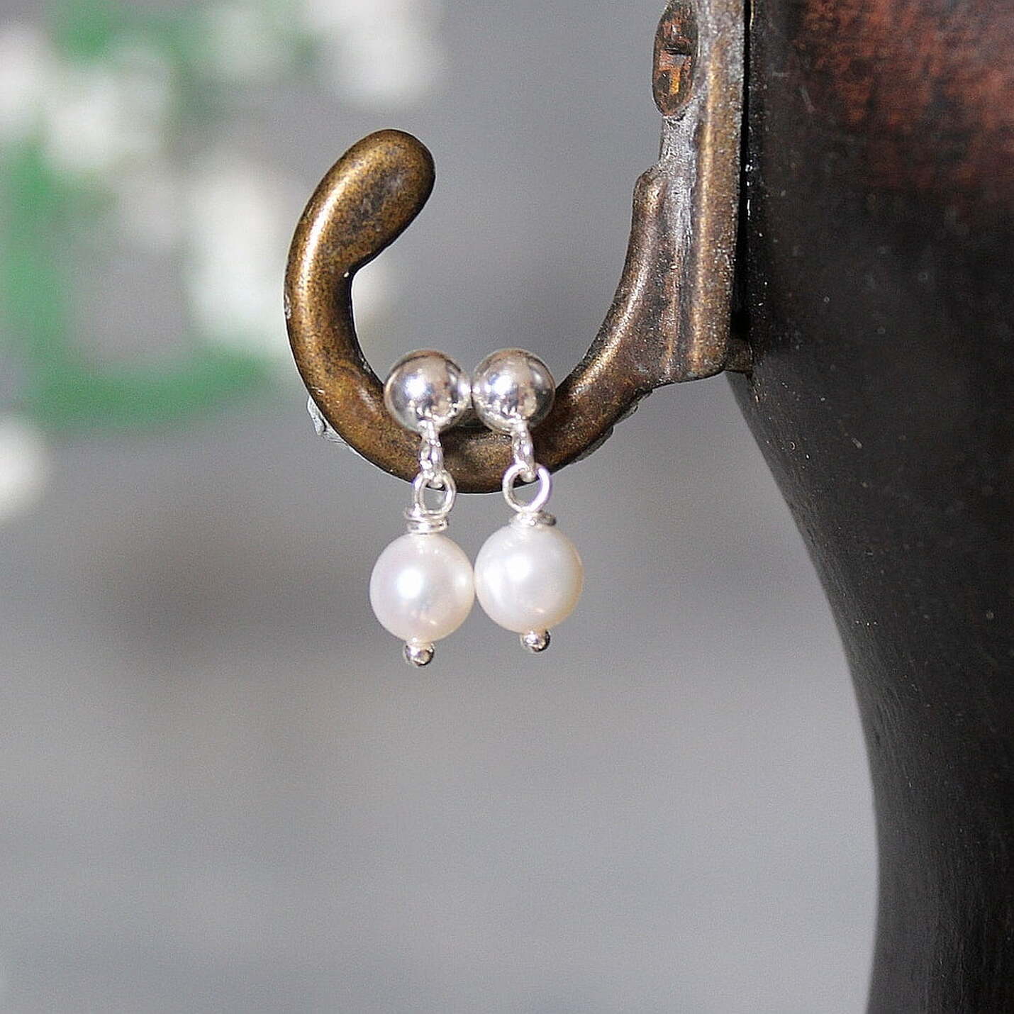 Pendientes Camile perla