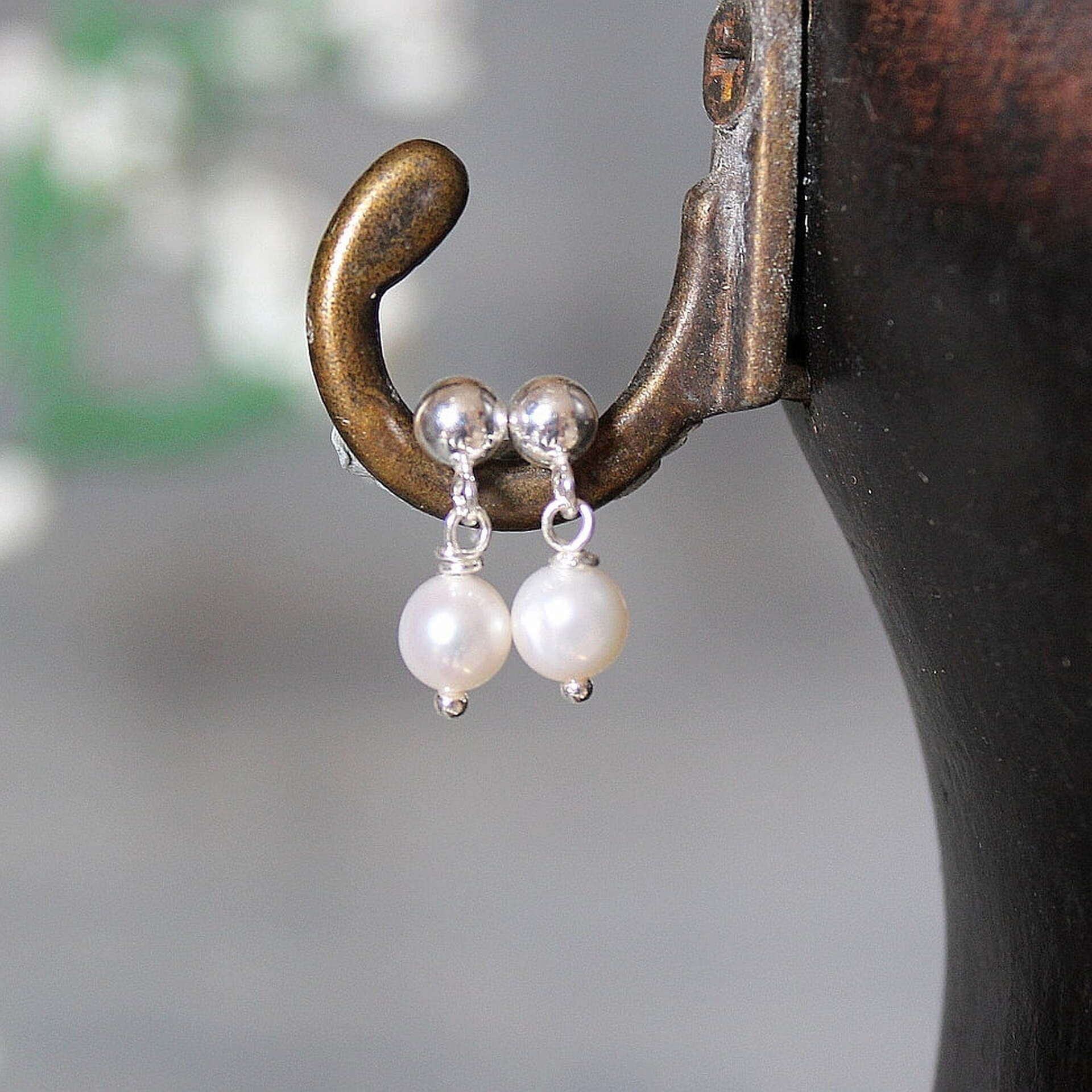 Pendientes Camile perla