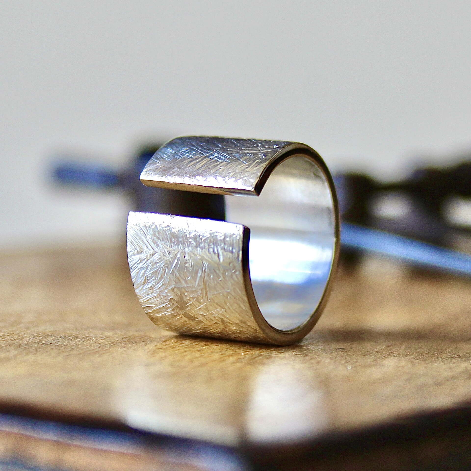 Joyas hechas a mano Anillo Rusk Plata Grande