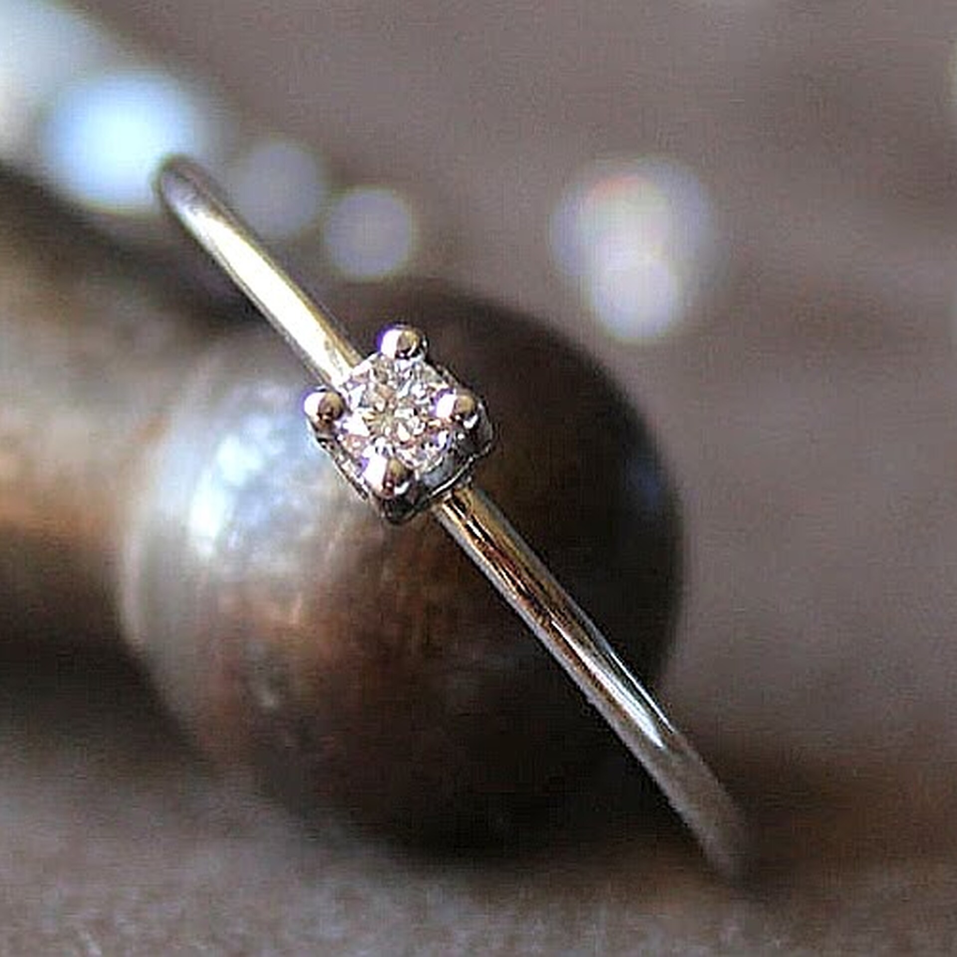 Joyas artesanales Anillo Juliette Oro y Diamante