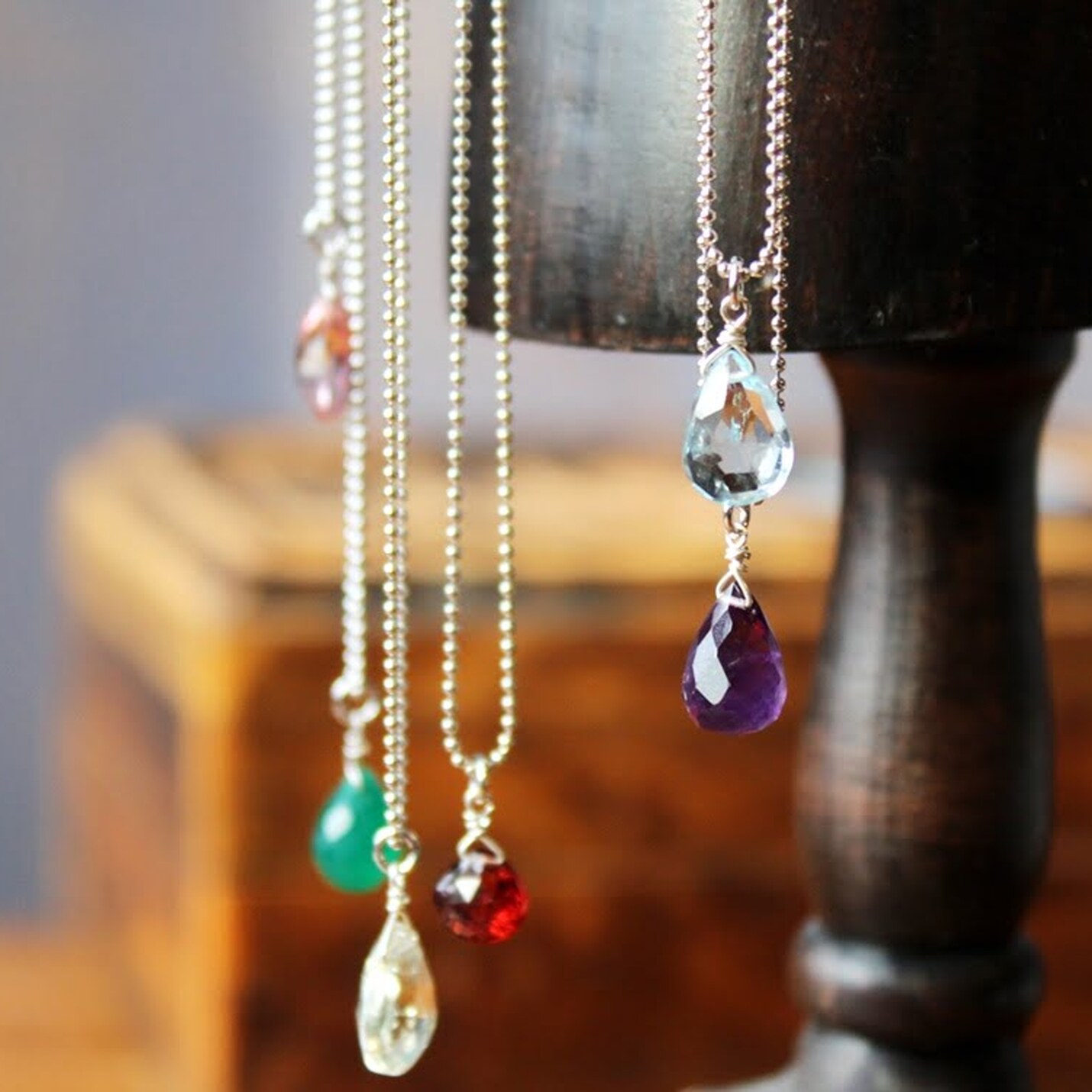 Joyas artesanales Colgante Tamar Plata