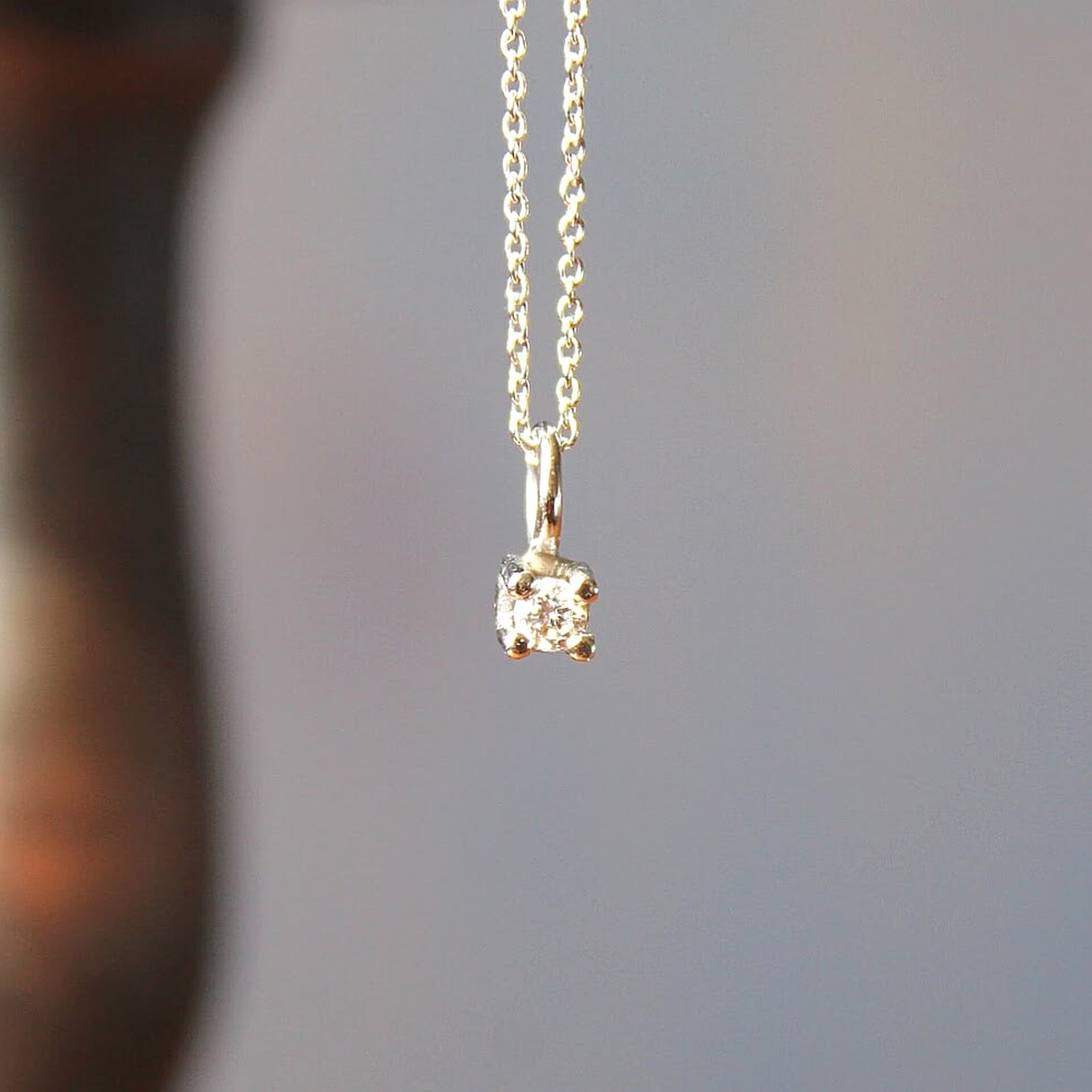 Joyas artesanales Colgante Juliette Oro y Diamante