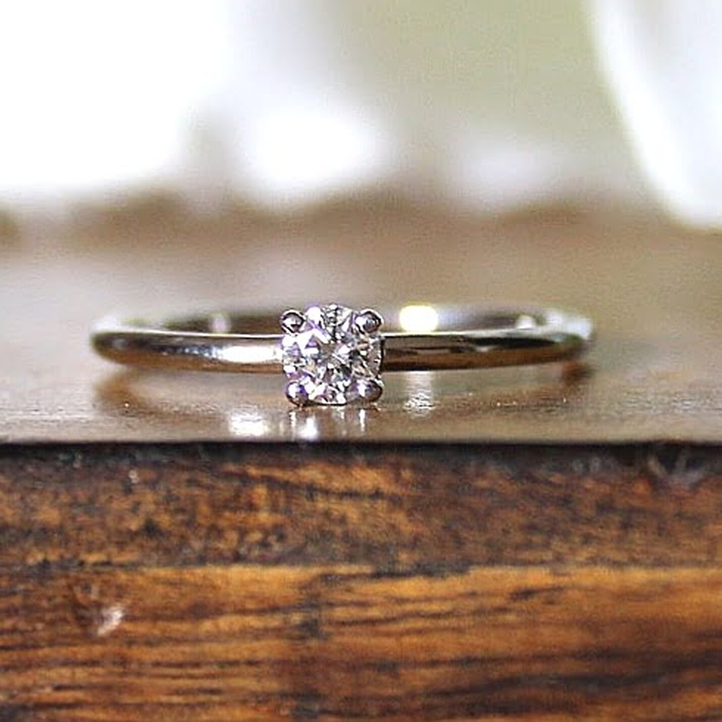 Joyas artesanales Anillo de compromiso Juliette Oro y Diamante Grande