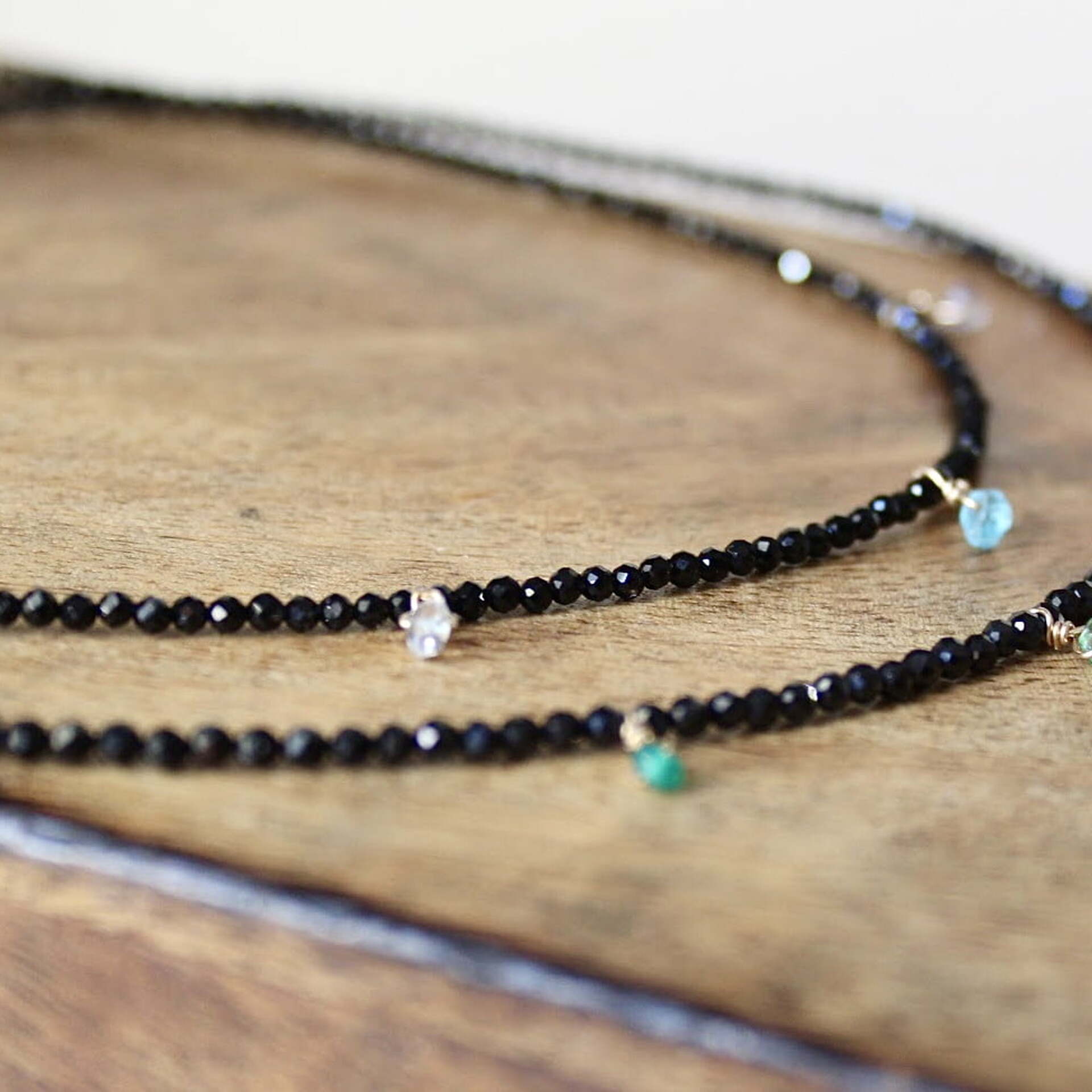 Joyas artesanales Gargantilla Martina Plata con Baño de Oro