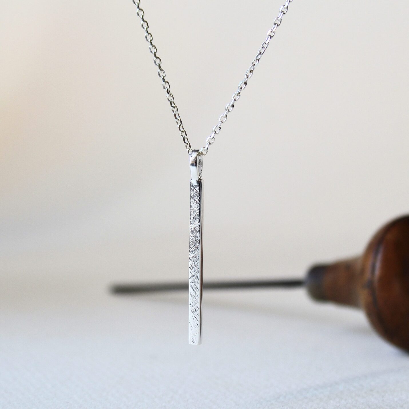 Joyas hechas a mano Colgante Rusk Plata Grande Cadena