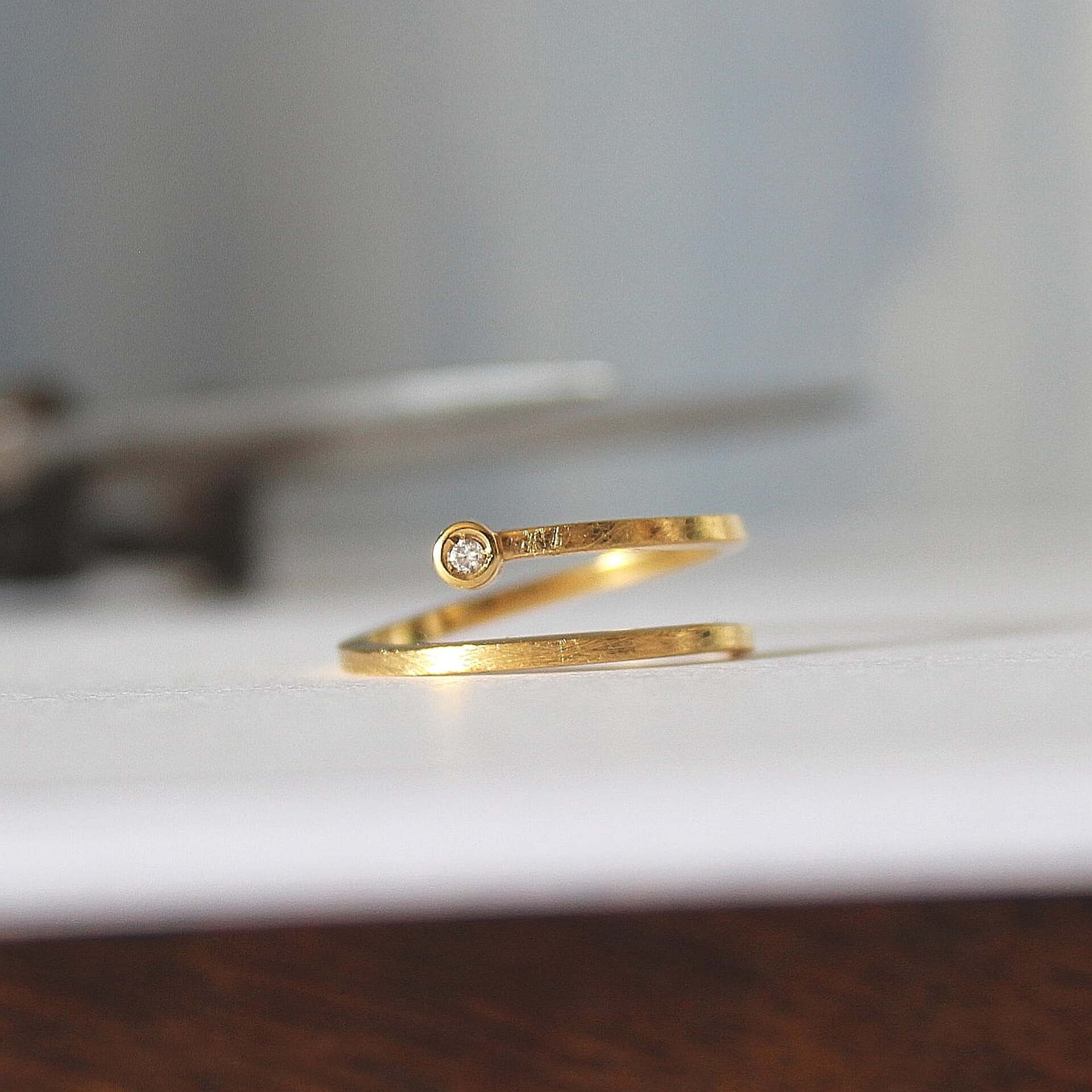 Anillo Aura Oro y Diamante