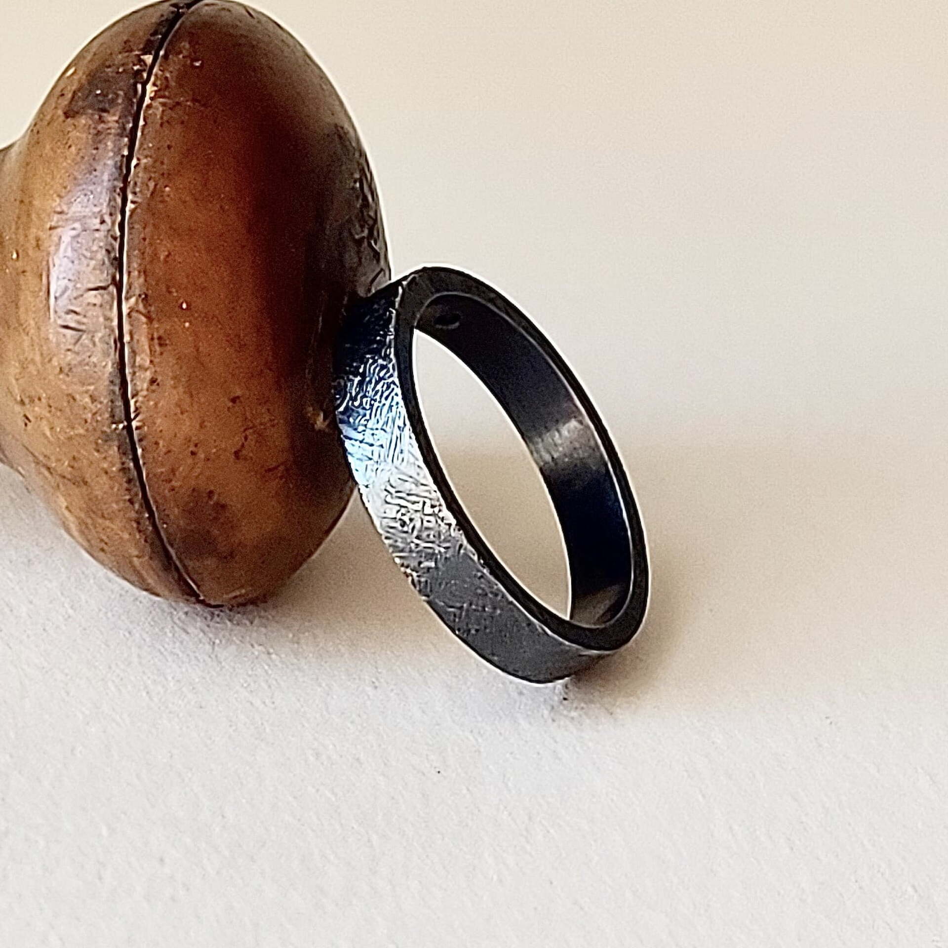 Joyas hechas a mano Anillo Zuri BLACK Plata