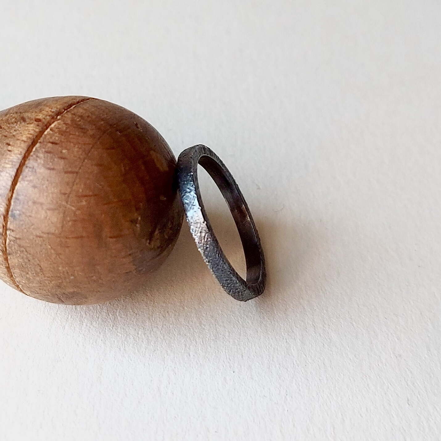 Joyas hechas a mano Anillo Ares Black Plata