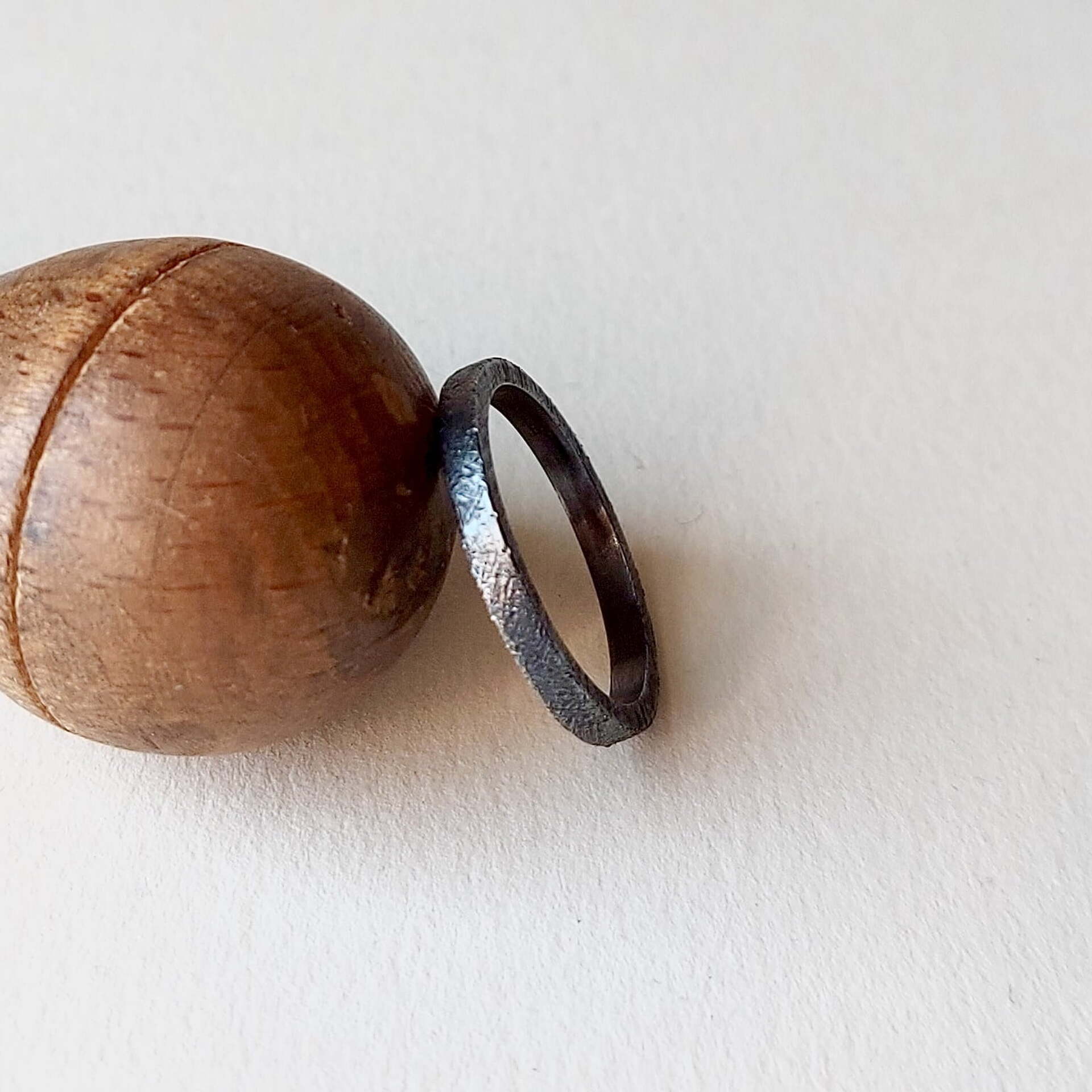 Joyas hechas a mano Anillo Ares Black Plata