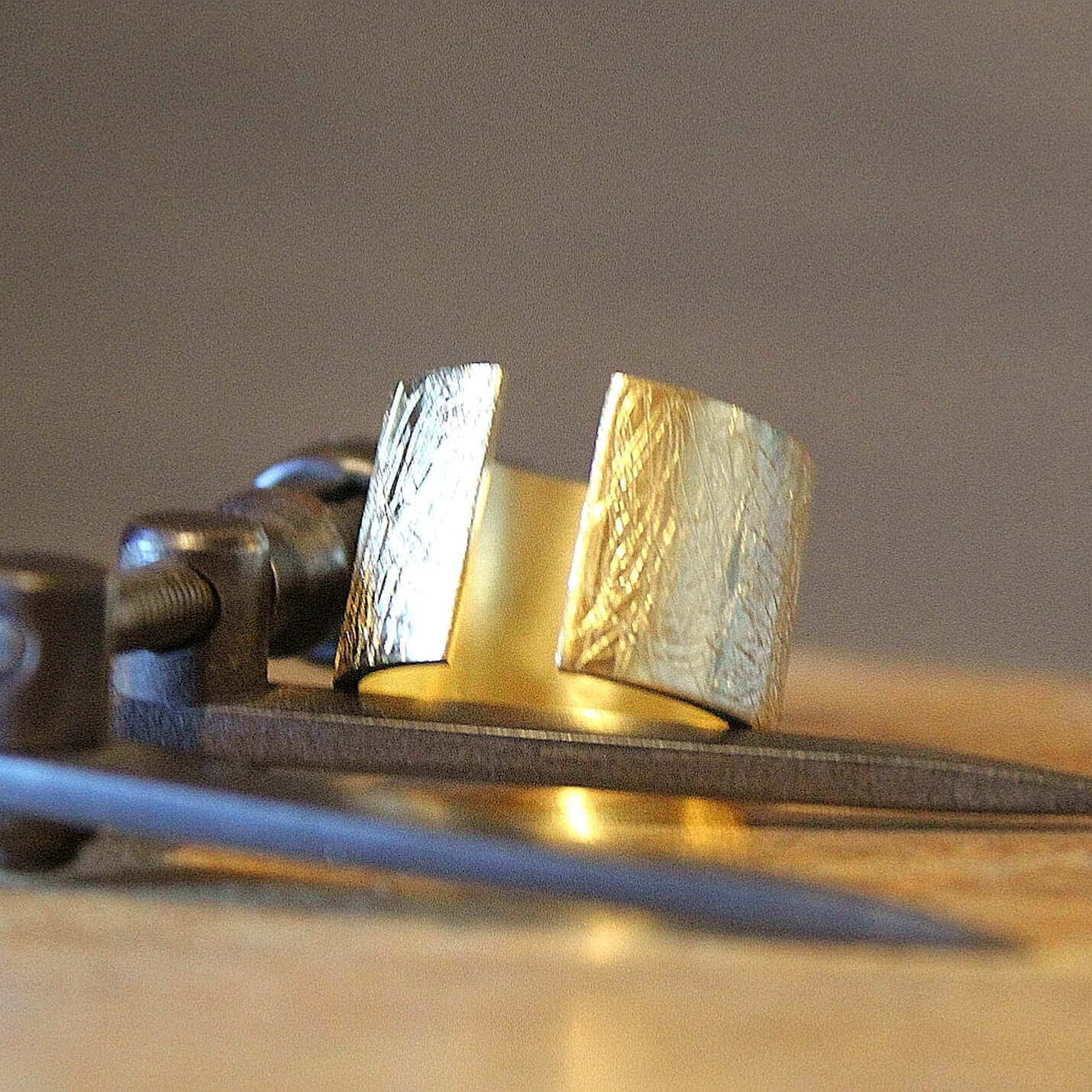 Joyas hechas a mano Esclava Rusk Plata con Baño de Oro