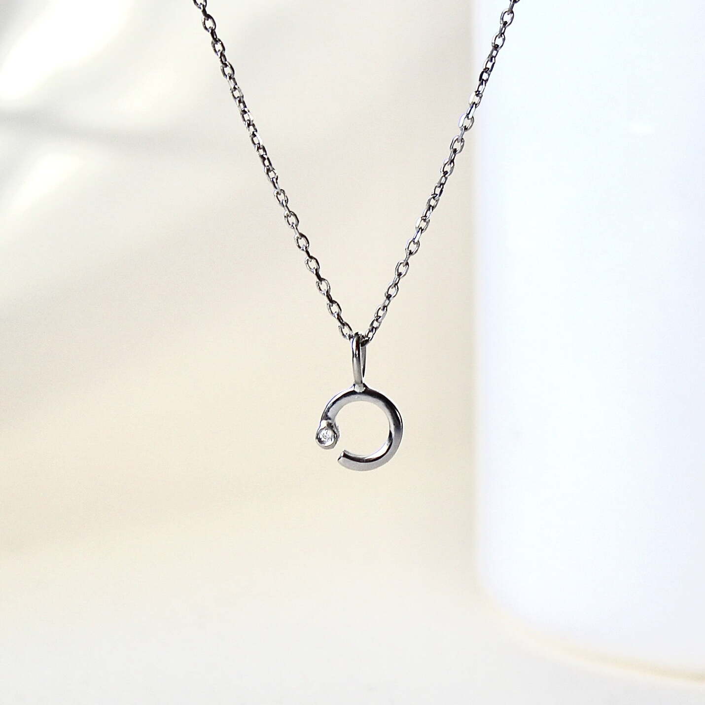 Joyas hechas a mano Colgante ARLET Diamante y Plata