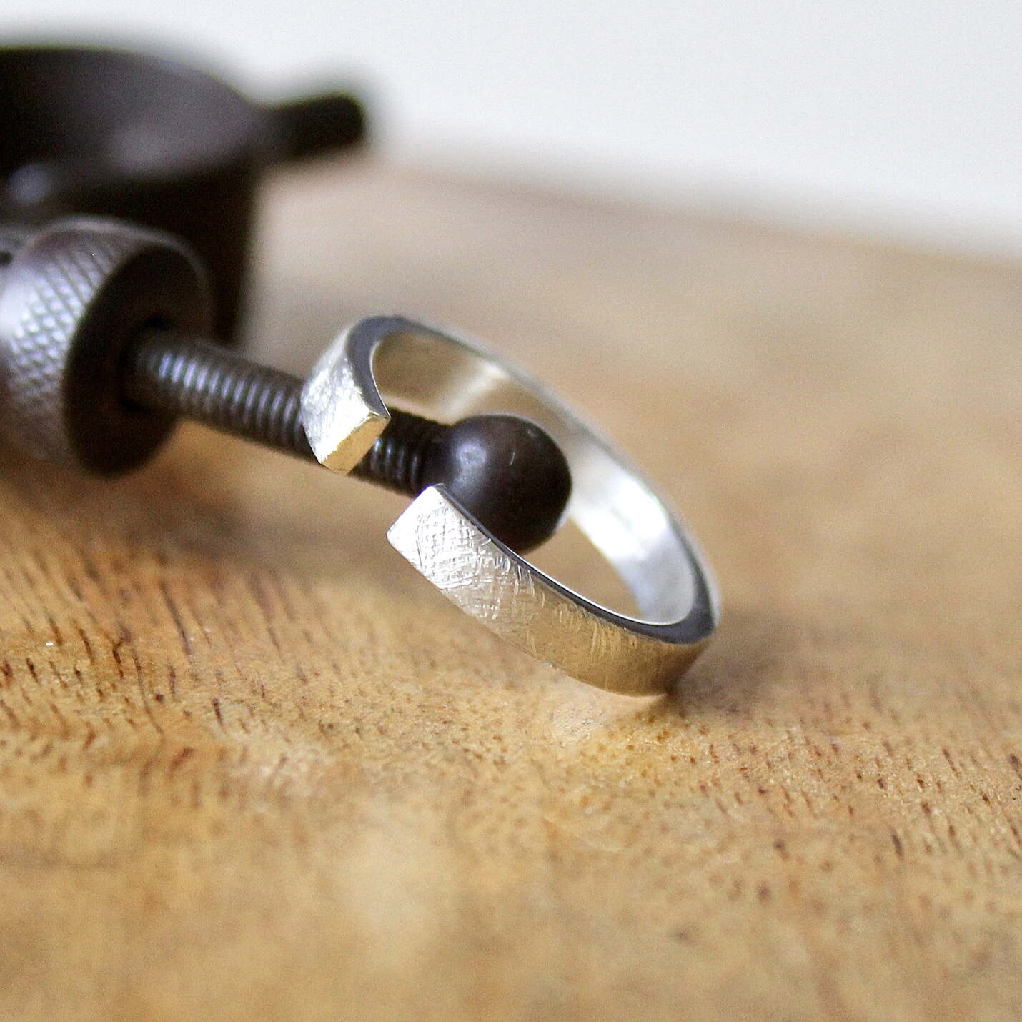 Joyas hechas a mano Anillo Rusk Plata pequeño